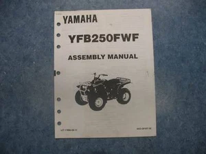 YAMAHA 1993 YFB250FWF SET UP ASSEMBLY MANUAL YFB250 FWF YFB 250 FWF 93 - Picture 1 of 6