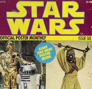 Star Wars Official Poster Monthly Issue Six R2D2 C3PO 1977 Spaceships Models - Picture 1 of 6