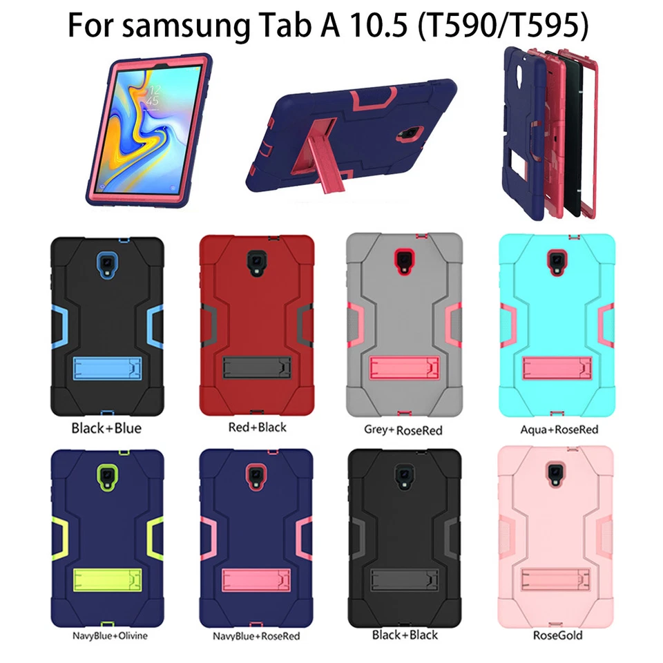 For Samsung Tab A 10.5'' T590 T595 Case,Hybrid Heavy duty Shockproof Cover - Image 1 of 1