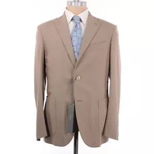 Boglioli NWT Wool Blend K Jacket Sport Coat Size 50R US 40R in Tan/Beige Melange - Picture 1 of 9