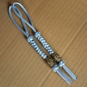2 Pk 550 Cuchillo Paracord Cordón Azul con Seis Sílabas Mantra Cuentas de Latón - Imagen 1 de 4