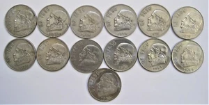 MEXIKANISCHE ONE PESO SERIE 1970-1983 KOMPLETTER 13 KURSMÜNZENSATZ IN SEHR GUTER ERHALTUNG - Bild 1 von 2