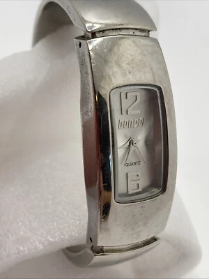 Reloj Bongo Damas Puño Plateado Batería Nueva! Foto 1 de 4