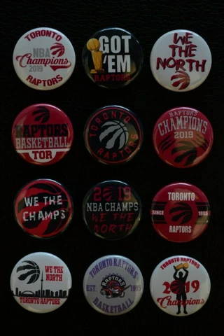 Toronto Raptors 2018 Champions - 1 1/2" Inch Magnet Set - (Set of 12) Cover