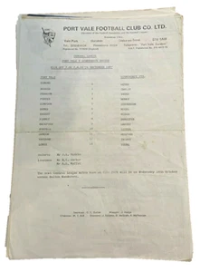 PORT VALE V SCUNTHORPE UNITED - CENTRAL LEAGUE - 16/9/1987 - Picture 1 of 1