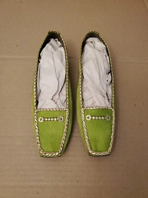 Mocasines de cuero Roger Vivier verde talla 6 estrechos. Estate Find  Foto 1 de 4