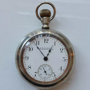 Antik 1908 T.W. Gurley Elgin Grade 288 Model 5 18s 7 Jewels Taschenuhr - Bild 1 von 6