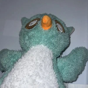 Silver One Owl Bird Plush 10" Mint Green White Soft Lovey Stuffed Animal Toy 🦉  - Picture 1 of 10