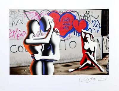 Mark Kostabi, Nur Liebe Me, Siebdruck, Unterzeichnet Und Nummeriert IN Bleistift - Bild 1 von 3