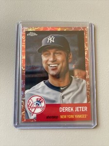 DEREK JETER - 2022 TOPPS CHROME PLATINUM "TOILE CREAM/ROSE GOLD (08/75)"  #2