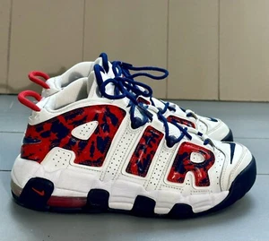 Nike Air More Uptempo rot blau weiß Tarnmuster CZ7885-100 Größe 6,5Y oder Damengröße 8 " - Bild 1 von 14