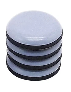 4 x Round PTFE Synthetic Polymer Furniture Glides - Self Adhesive - 30mm - Picture 1 of 2