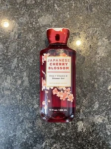 New Bath and Body Works Japanese Cherry Blossom Shea + Vitamin E Shower Gel 10oz - Picture 1 of 4