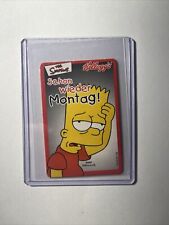 2001 The Simpsons Trading Card Set German Kelloggs Bart Simpson #1