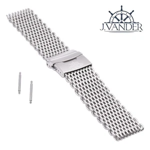 J.VANDER V.2 Shark Mesh Watch Band Thick & Heavy Milanese - 316L Stainless Steel - Picture 1 of 5