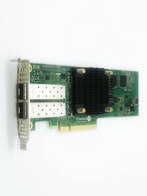 Chelsio T520  T520-CR 10GbE 2-Port PCIe Unified Wire Adapter Card 110-1160-50 - Image 1 of 4