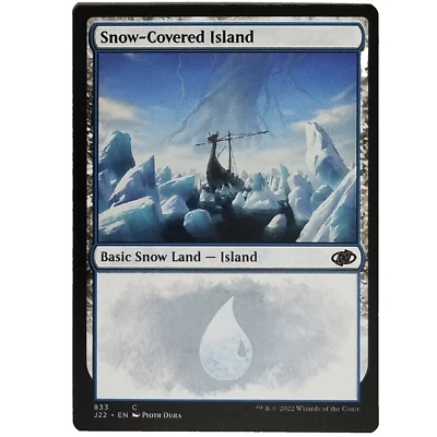 x1 Snow-Covered Island J22 MTG M/NM Basic Snow Land Common Blue TCG CCG - Image 1 of 3