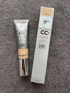 NIB It Cosmetic CC+ Color Correcting Full Coverage Cream SPF 50+ Color Fair Warm - Picture 1 of 4