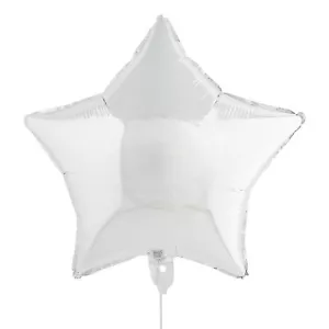 Fun Express Mylar Balloon Silver Star 18" - Picture 1 of 1