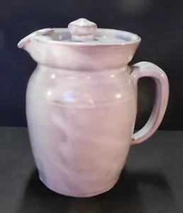 Carolina del Norte Carolina - Seagrove Pottery- Walter & Dorothy Auman 6 1/2" jarra y tapa - Imagen 1 de 8