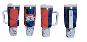 Rangers, BASEBALL, TEXAS, MLB 40oz Tumbler Dupe - Picture 1 of 1