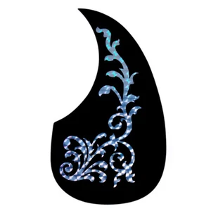 New Acoustic Guitar Pickguard Soft Self Stick Comma Shaped Shell - Foto 1 di 4