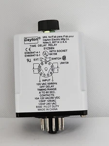DAYTON TIME DELAY RELAY 5YZ88N   [RC 2-4] - Picture 1 of 3