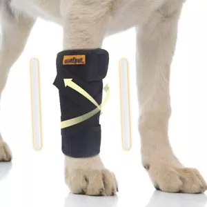 Dog Front Leg Brace Support Wrap Plastic Bar Stabilizer Arthritis Injury Medium - Picture 1 of 6