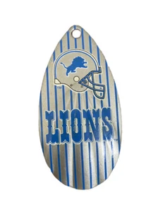 NFL Detroit Lions Striped Logo Vintage Multi Purpose Teardrop Spinner Large - Picture 1 of 2