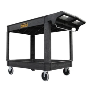 Heavy Duty Service Shop Tool Cart 2-Shelf 500lbs Capacity Organizer Rolling 30" - Picture 1 of 10