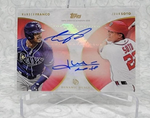 2022 Topps Dynamic Duals Wander Franco Juan Soto - Red Auto #6 /10