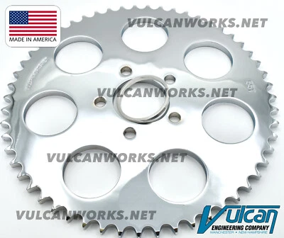 Rear Sprocket 48T Chrome Plated Harley-Davidson Softail XL Dyna FXR Bagger - Image 1 of 3