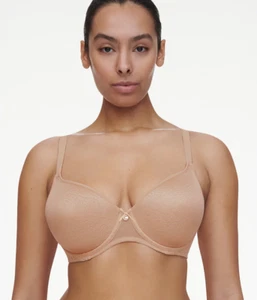 NEW CHANTELLE 13FN3 NORAH FULL COVERAGE SPACER T-SHIRT BRA NUDE BLUSH 36DDD US - Picture 1 of 4