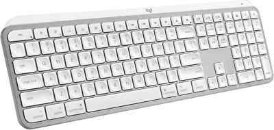 Logitech MX Keys S Full-Size Wireless Keyboard For Mac *NEW* - White 920-006570 - Image 1 of 4