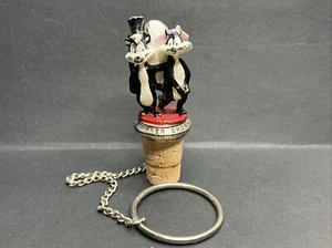 Pepe Le Pew Wedding Wine Cork Stopper Metal Heavy Rare Warner Brothers 1995 - Picture 1 of 10