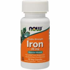 Iron 36 mg Double Strength 90 Vcaps By Now Foods