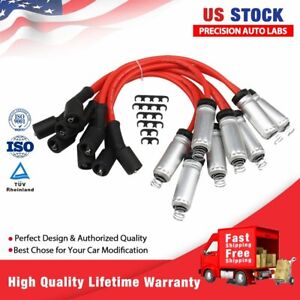 8pcs Ignition Spark Plug Wires Cable Set For Chevrolet GMC 9748GG 19005218 8mm