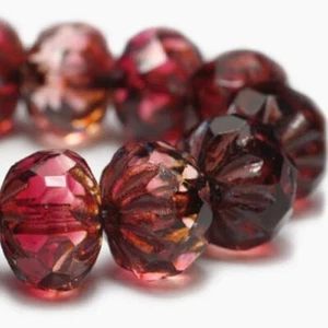 0393, 7x10 mm, Rosenholz mit Picasso-Finish, Cruller, 5 Perlen (C7x10-4) - Bild 1 von 1