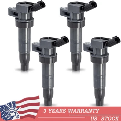 Set of 4 Ignition Coils For 2008-2016 Hyundai Sonata Tucson, Kia Optima Sportage - Imagen 1 de 4