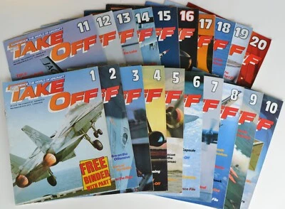 Take Off Aircraft Magazine Issues 1-20 in Volume 1 Folder. Good Condition - Image 1 of 4