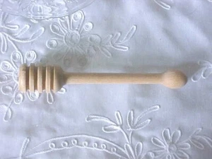 Honey Dipper Wooden Stick Spoon Dip Server 6" Long 1" Across New - Picture 1 of 5