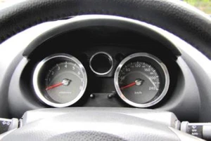 D Tachoringe für Nissan Qashqai - Aluminium poliert / Chrom Optik - Picture 1 of 3