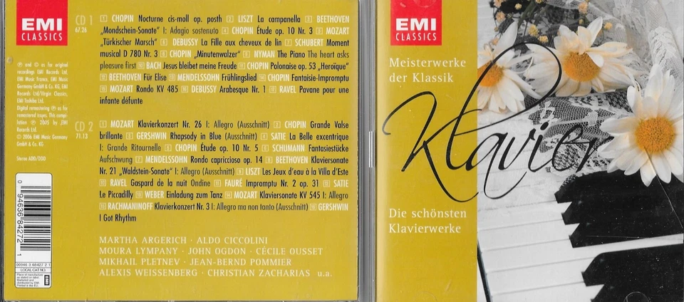 Meisterwerke der Klassik - KLAVIER -Die schönsten Klavierwerke-EMI CLASSICS 2006 - Bild 1 von 1
