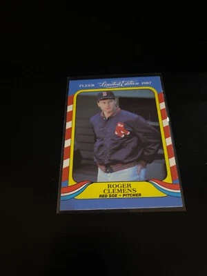 Roger Clemens 1987 Fleer Limited Edition Red Sox 9 - Image 1 of 2
