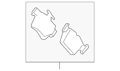 Pastillas de freno traseras originales Ford MKC 2015-2019 DG9Z-2200-E Foto 1 de 4