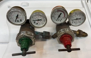 Smith Equipment Oxygen Acetylene Regulators Gauges – For Parts Untested - Bild 1 von 12