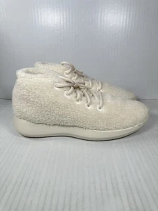 Size 12 Allbirds Wool Runner-Up Mizzle Double Fluff Men Sneakers Shoes White NEW - Picture 1 of 8