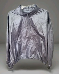 Under Armour Maglione Donna Tessuto Metallizzato Anorak Medium Viola Lavanda Nylon - Foto 1 di 11