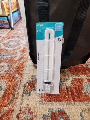 Feit Electric 13W Equiv. Twin Tube 2-Pin GX23 Base Light Bulb Neutral White - Image 1 of 4