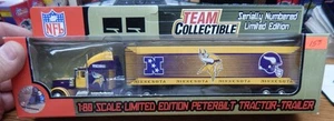 FLEER MINNESOTA VIKINGS TRACTOR TRAILER DIE CAST 1/80 SCALE LQQK - Picture 1 of 1